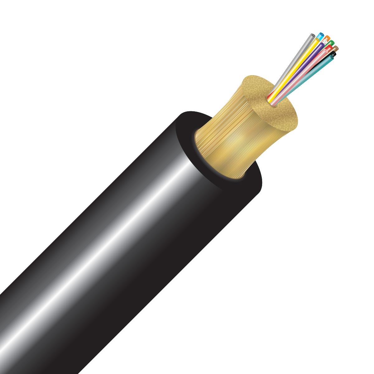 SSF™ 12 Strand OM3 Micro Distribution Plenum - 1000ft Spool (Black)